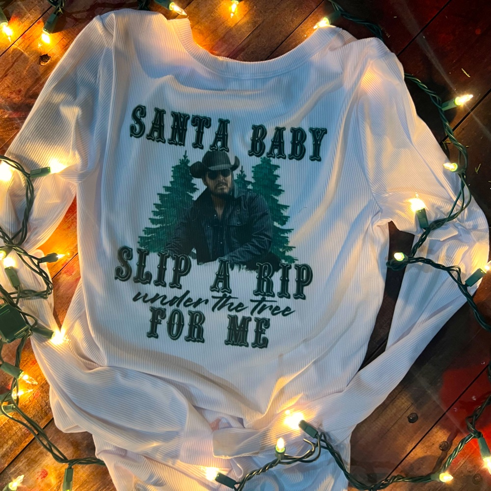Yellowstone Rip Christmas themed top